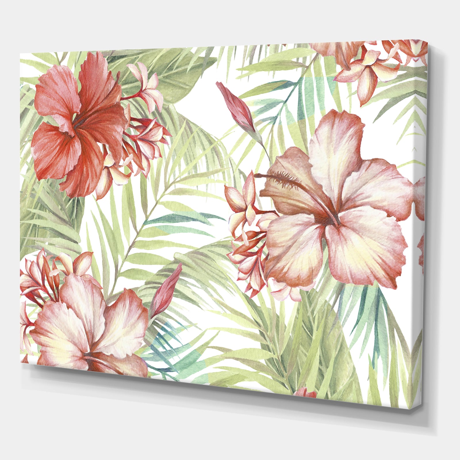 Hibiscus Paradise - Cottage Premium Canvas Wall Art