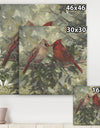 Kissing Cardinals - Cottage Canvas Wall Art