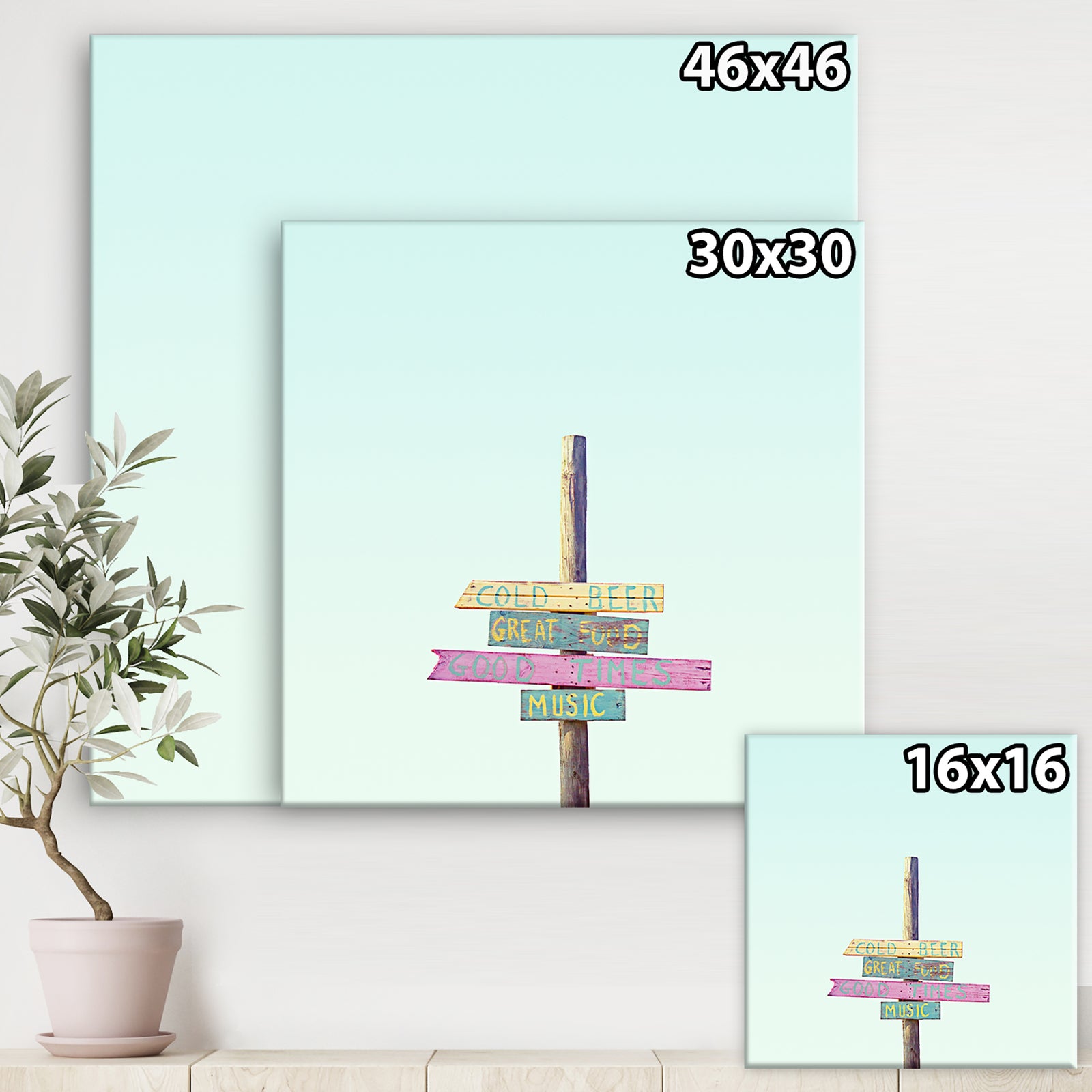 4 Thruths Of Life - Cottage Canvas Art Print