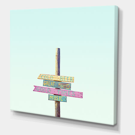 4 Thruths Of Life - Cottage Canvas Art Print