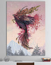 Phoenix Rising Over Moun tains - Modern & Contemporary Canvas Wall Art