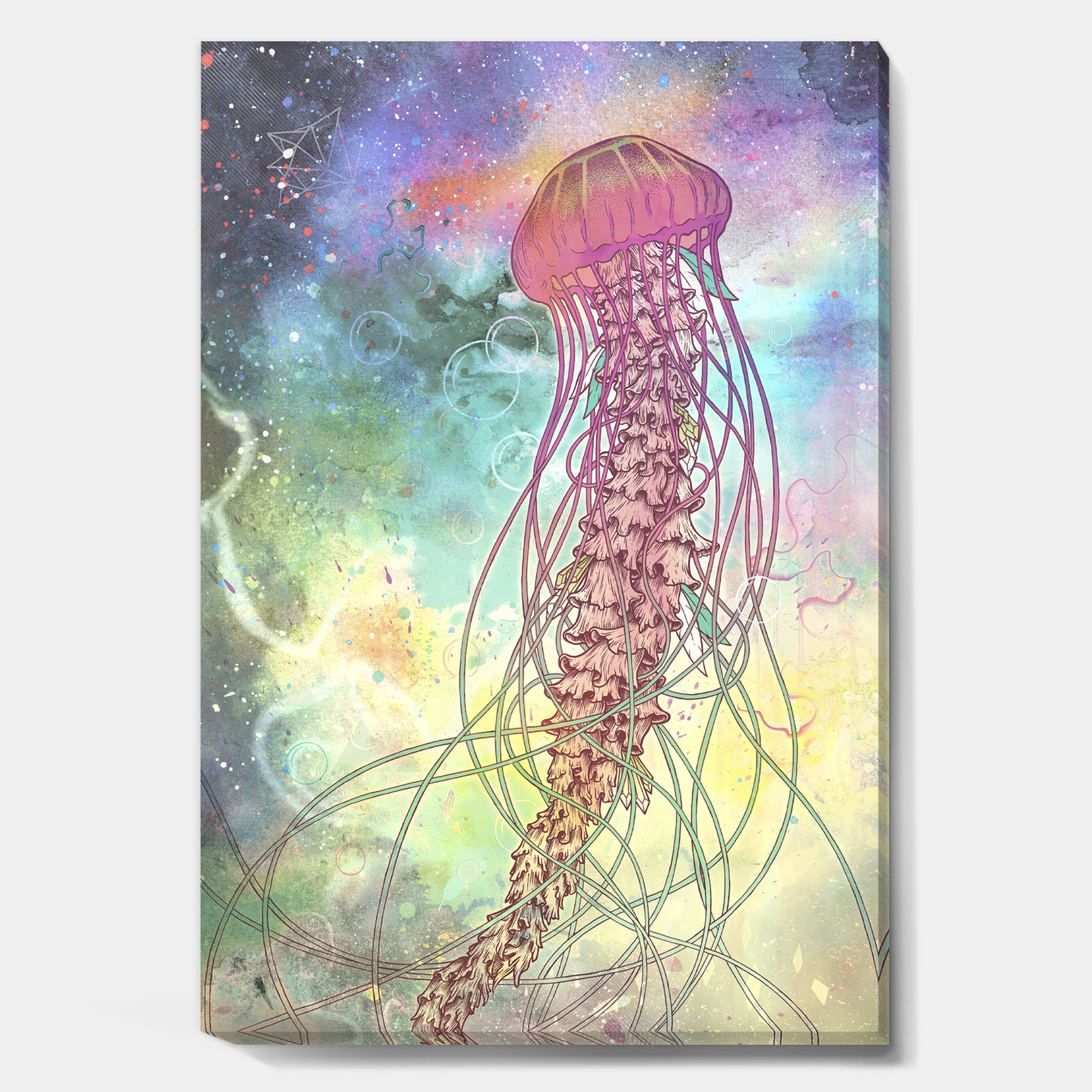 Space Jelly - Nautical & Coastal Gallery-wrapped Canvas