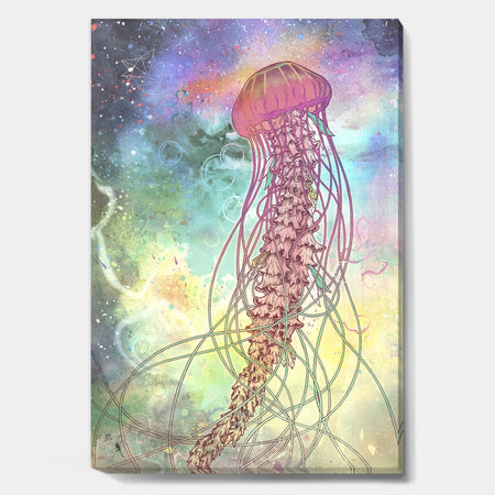 Space Jelly - Nautical & Coastal Gallery-wrapped Canvas