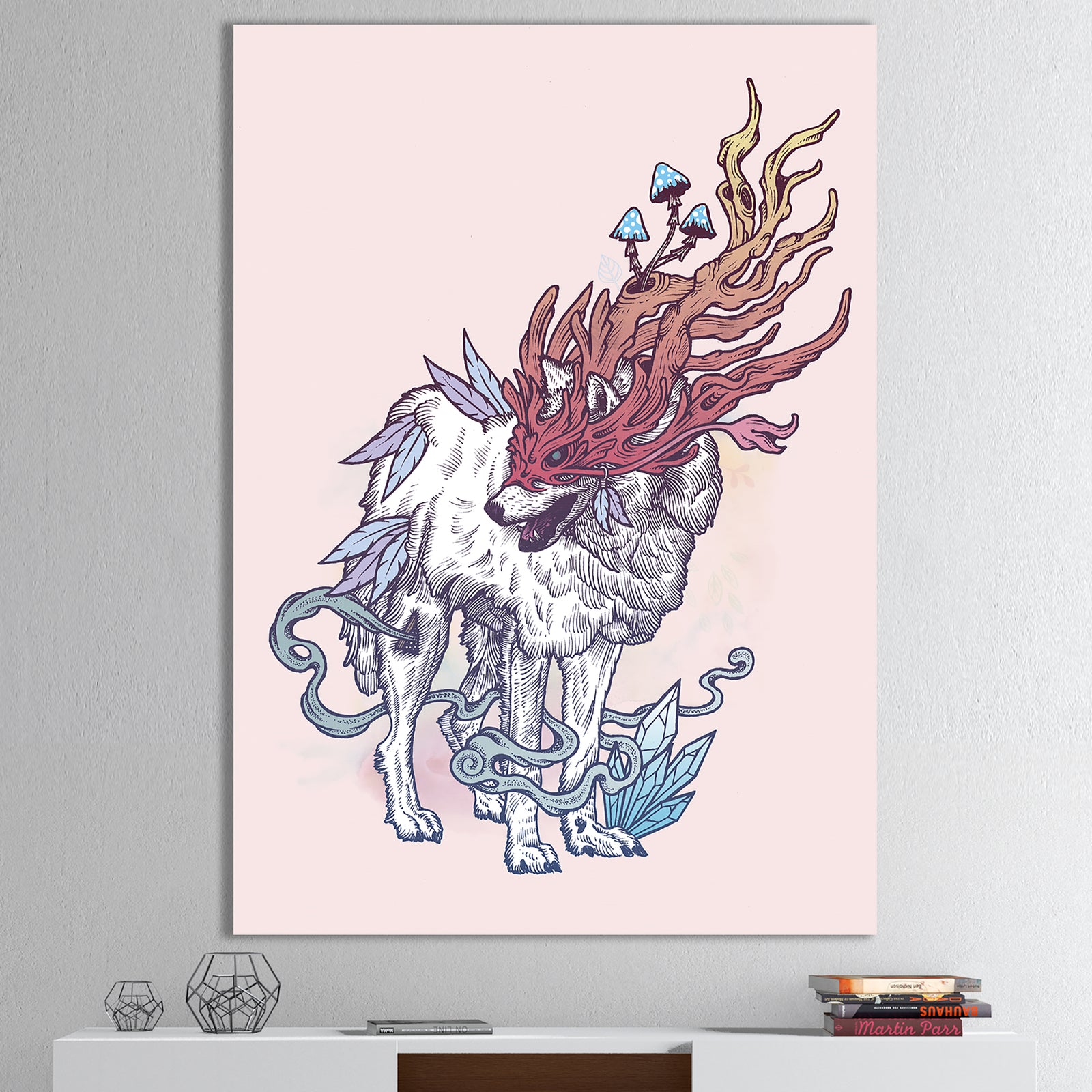 Spirit Wolf - Modern & Contemporary Premium Canvas Wall Art