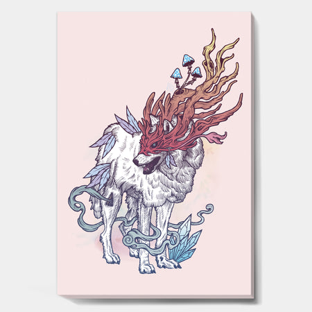 Spirit Wolf - Modern & Contemporary Premium Canvas Wall Art