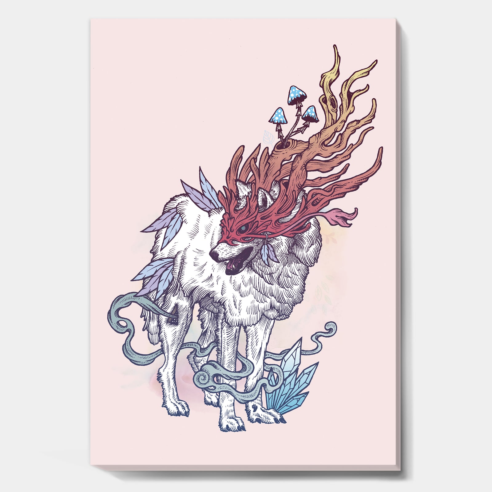 Spirit Wolf - Modern & Contemporary Premium Canvas Wall Art