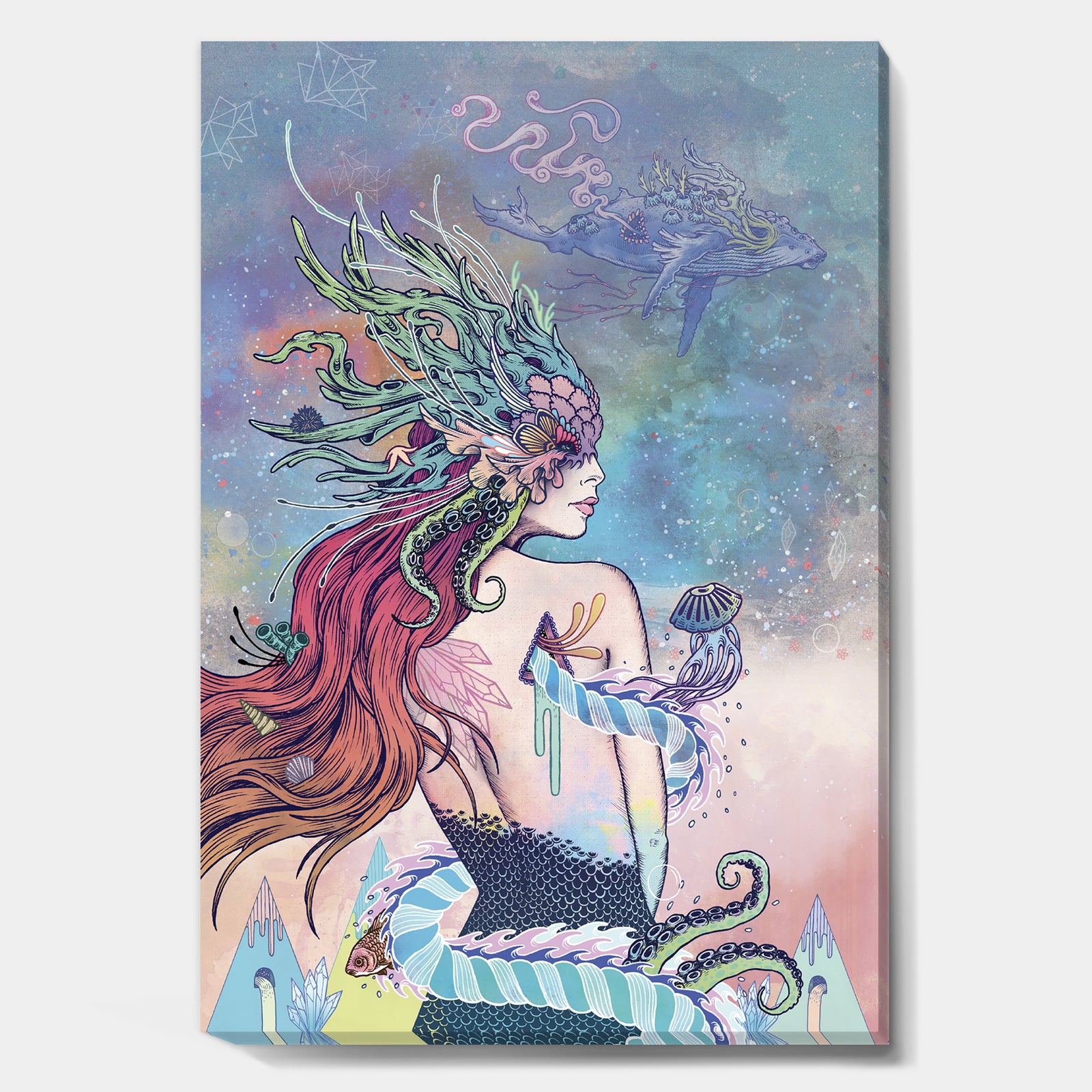 The Last Mermaid - Modern & Contemporary Canvas Wall Art