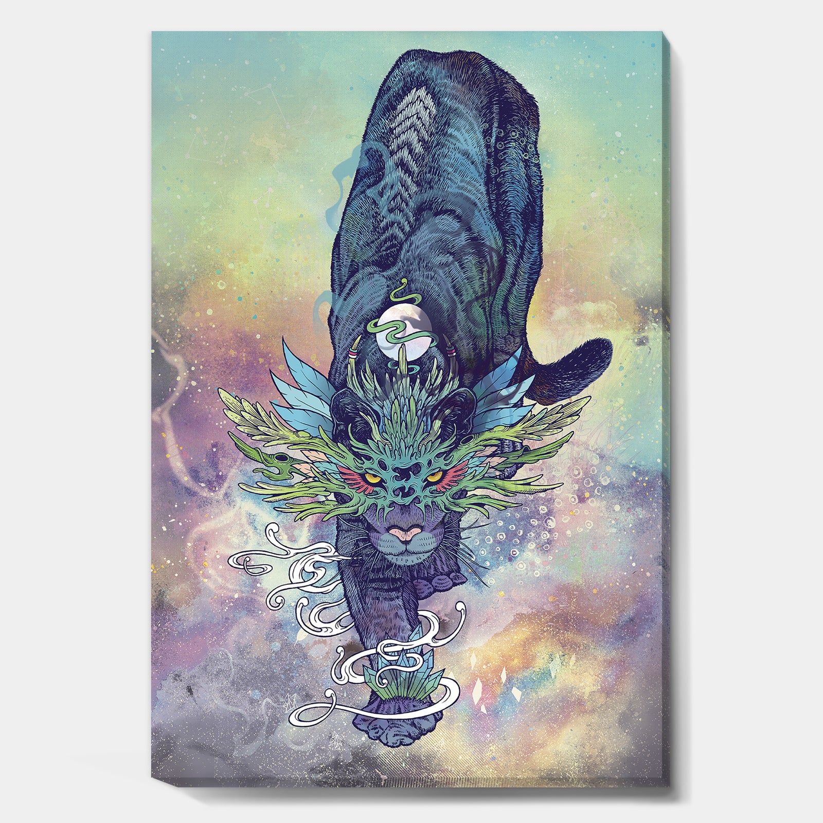 Spectral Cat - Modern & Contemporary Premium Canvas Wall Art