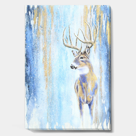 Winter Buck - Cottage Gallery-wrapped Canvas