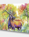 Hugging Elk Love - Cottage Canvas Art Print