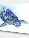 Sea Turtle - Cottage Canvas Artwork