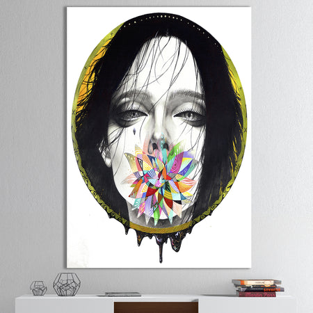 Black Blossom - Modern & Contemporary Canvas Wall Art
