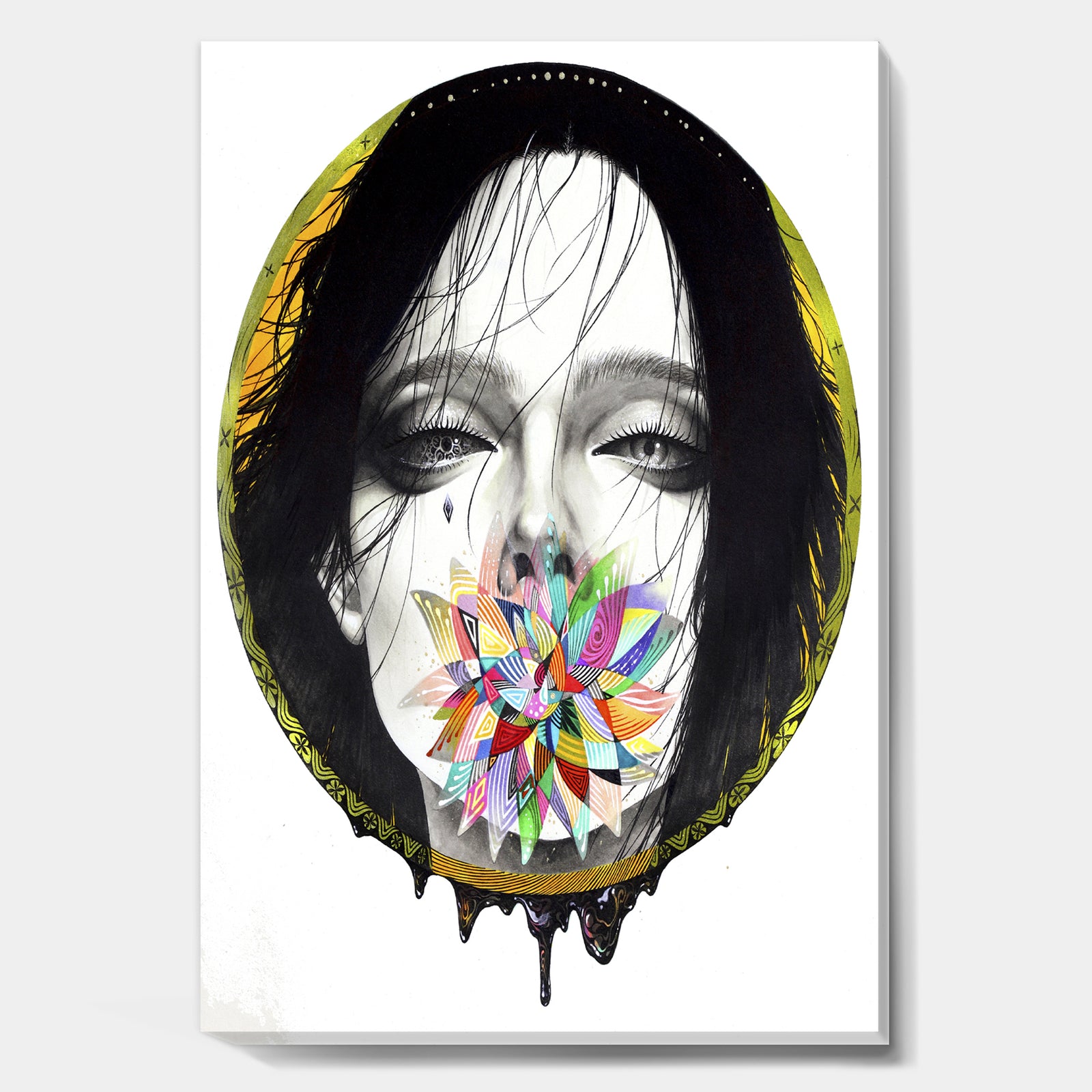 Black Blossom - Modern & Contemporary Canvas Wall Art