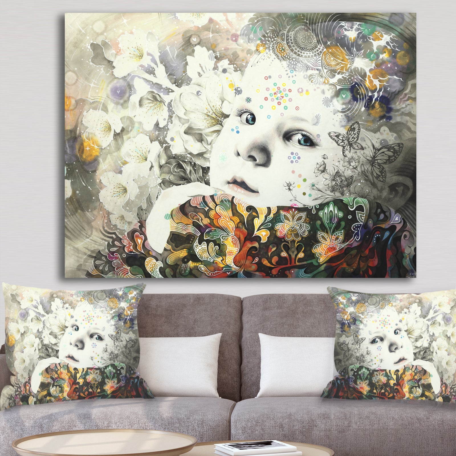 Urban BabyBlooming - Modern & Contemporary Canvas Art Print