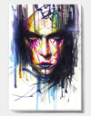 Colorful Gazing Man - Modern & Contemporary Canvas Art Print