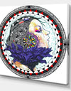Urban Girl Mandala - Modern & Contemporary Canvas Art Print