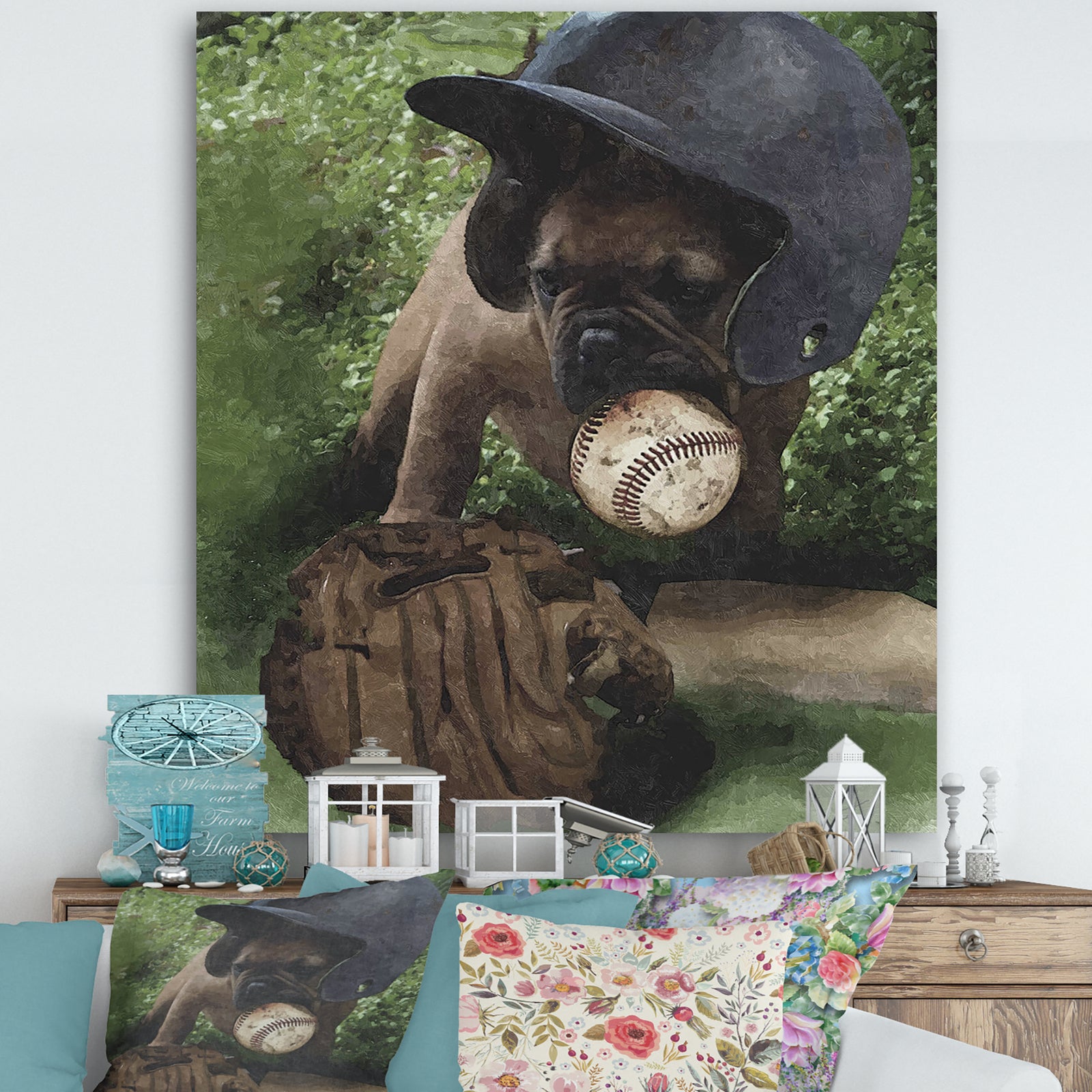 First Base - Cottage Gallery-wrapped Canvas