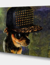 Chihuahua With Hat - Cottage Canvas Artwork