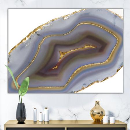 Golden Core Agate - Fashion Canvas Art Print