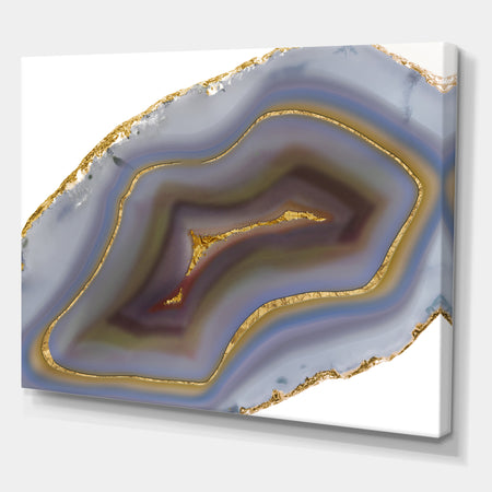 Golden Core Agate - Fashion Canvas Art Print
