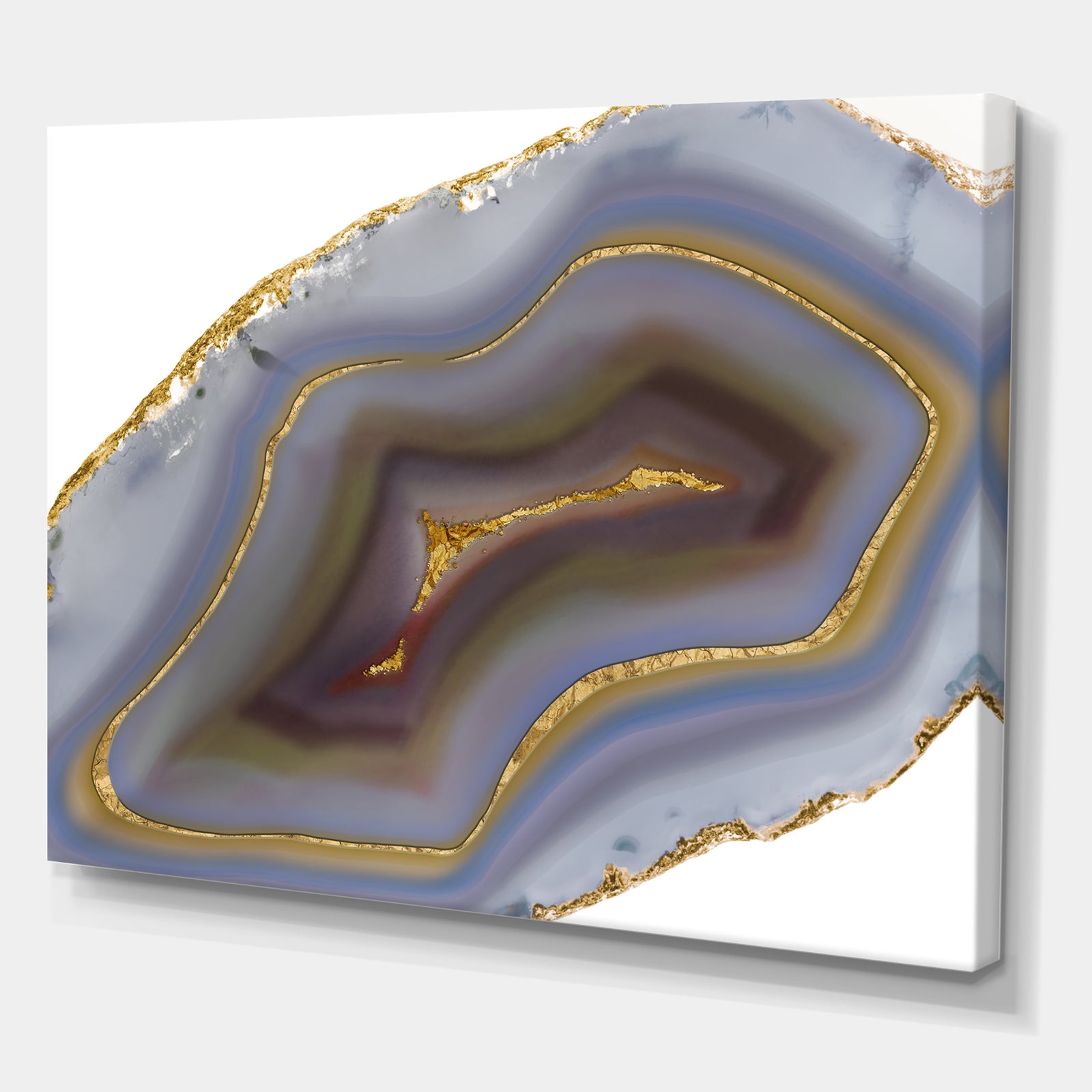 Golden Core Agate - Fashion Canvas Art Print