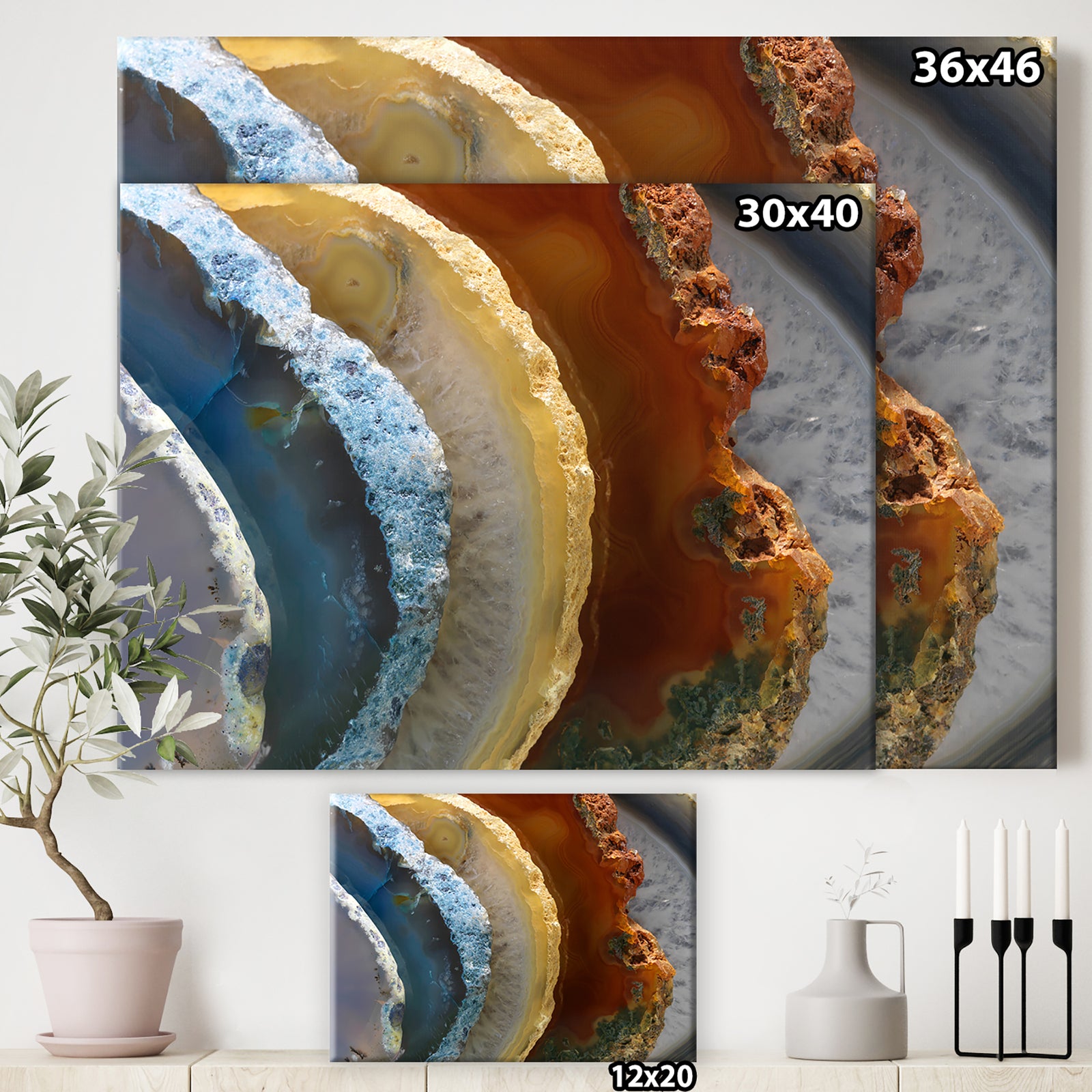 Mineral Slice XV - Fashion Gallery-wrapped Canvas