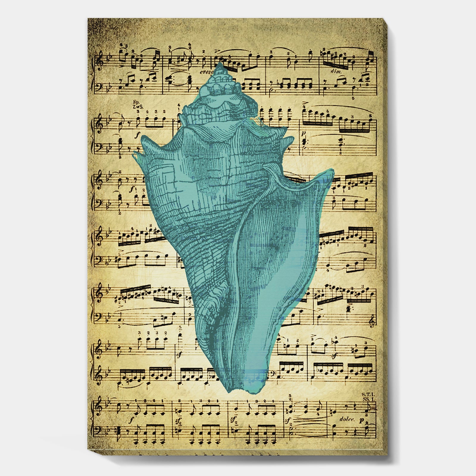 Blue Sea 1 - Nautical & Coastal Canvas Art Print