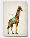 Circus Animals Giraffe - Cottage Gallery-wrapped Canvas