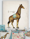 Circus Animals Giraffe - Cottage Gallery-wrapped Canvas