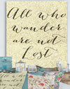 Not All Who Wander - Cottage Gallery-wrapped Canvas