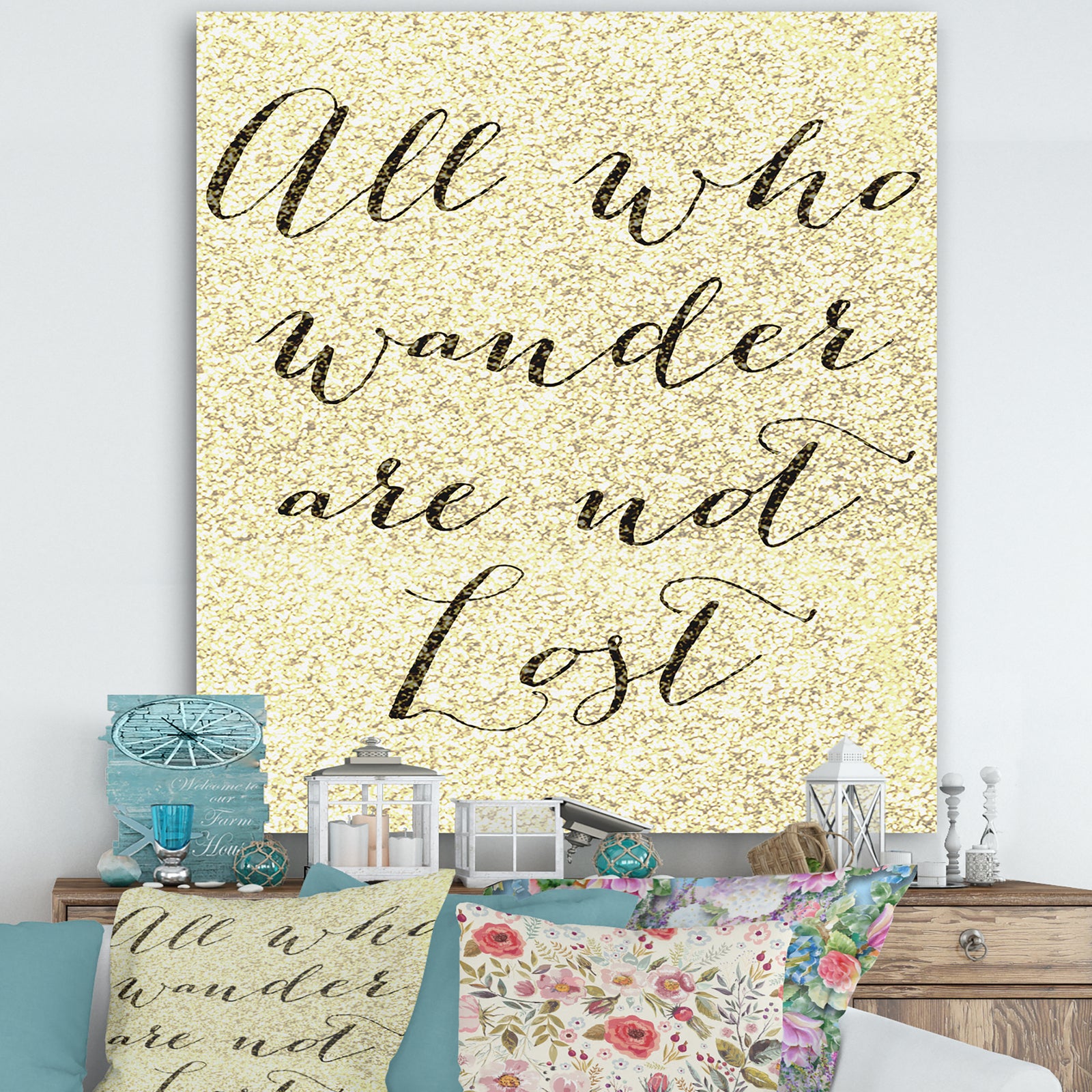 Not All Who Wander - Cottage Gallery-wrapped Canvas