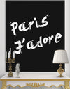 Paris Jadore - Fashion Canvas Art Print