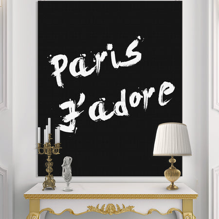 Paris Jadore - Fashion Canvas Art Print
