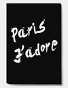 Paris Jadore - Fashion Canvas Art Print