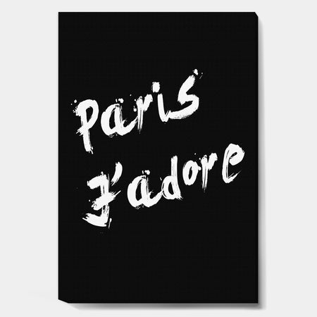 Paris Jadore - Fashion Canvas Art Print