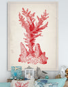 Red Coral 1 - Nautical & Coastal Canvas Wall Art