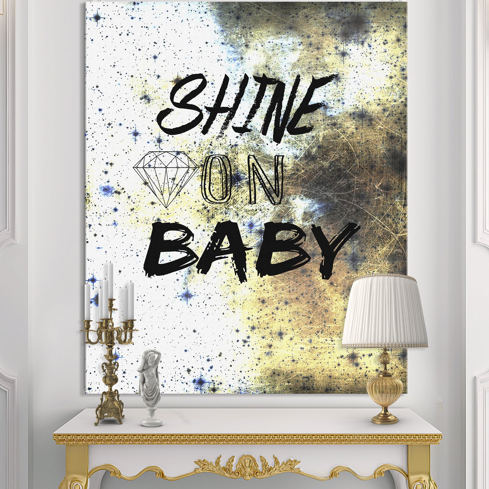 Shine On Baby Crazy Diamond - Fashion Canvas Artwork