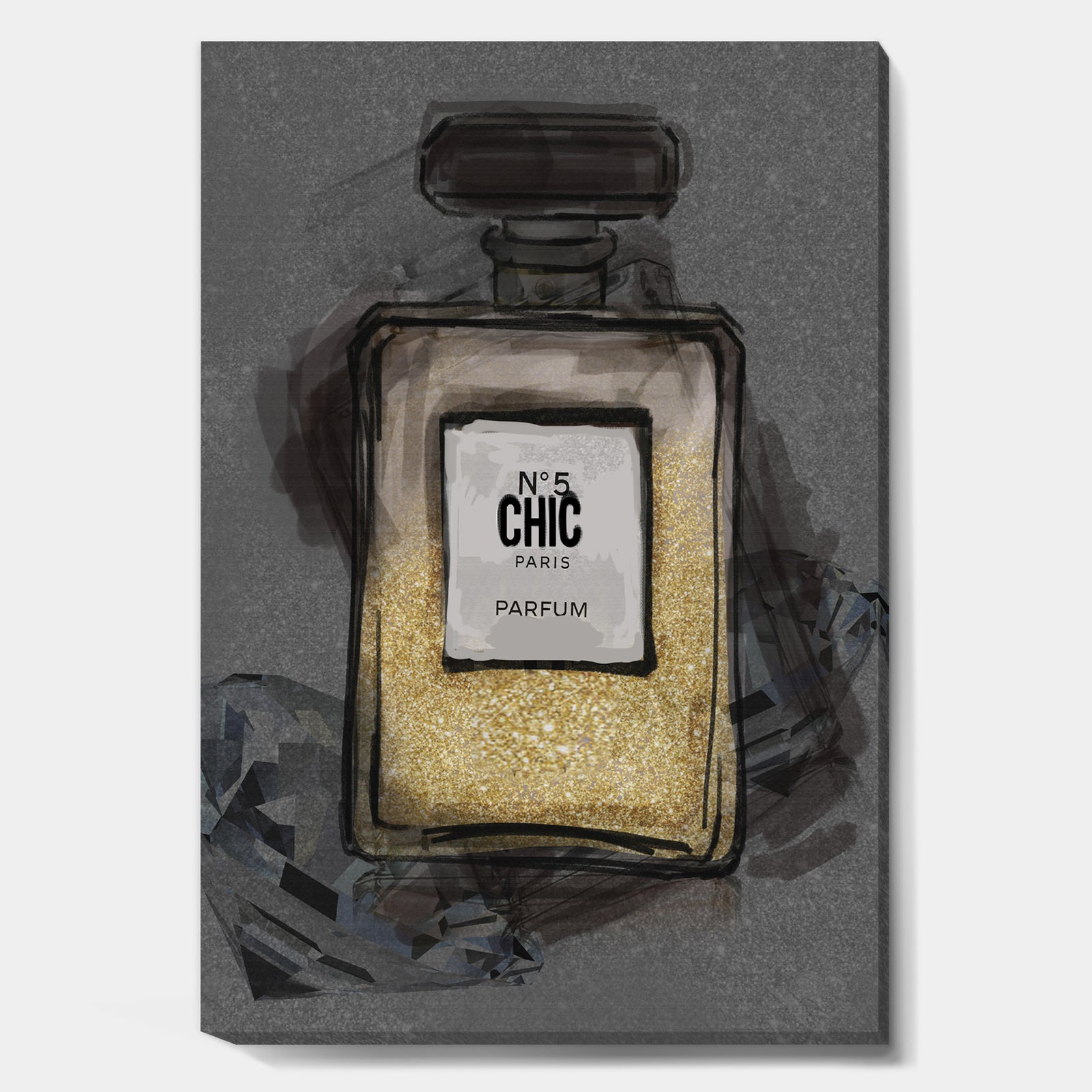 Chic Nr 5 Paris Parfum IV - Fashion Gallery-wrapped Canvas