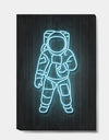 Neon Astronaut - Modern & Contemporary Premium Canvas Wall Art
