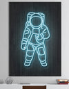 Neon Astronaut - Modern & Contemporary Premium Canvas Wall Art