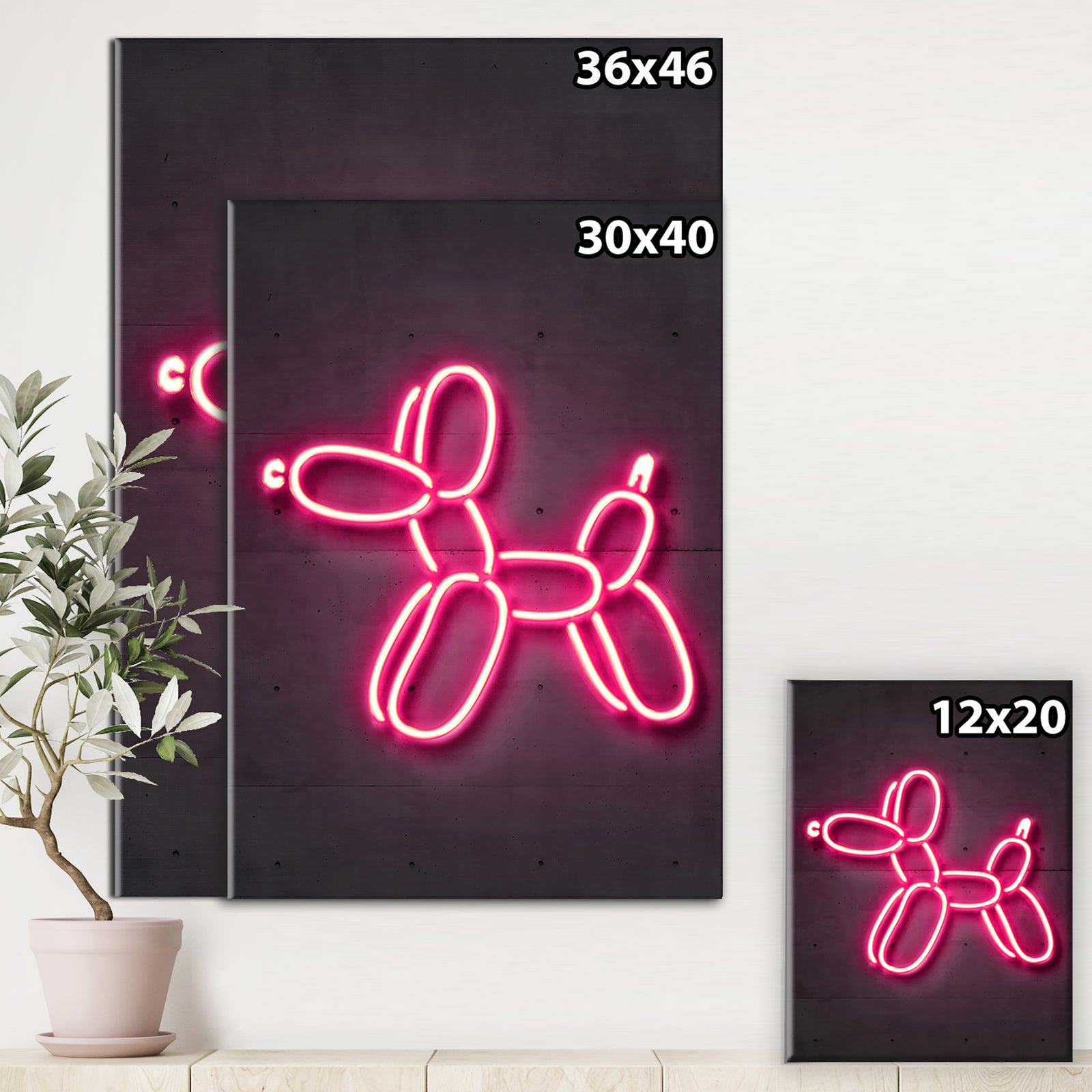 Balloon dog - Modern & Contemporary Canvas Art Print