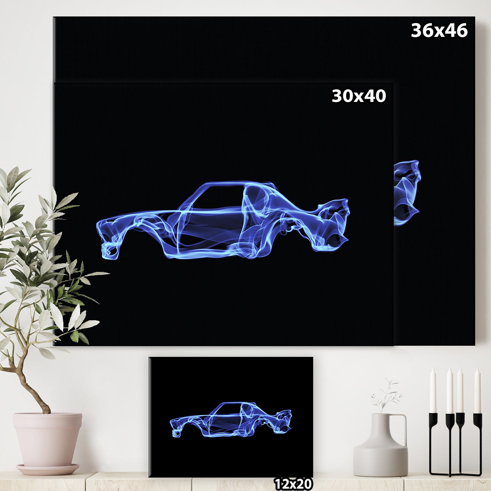BMW 30 CSL - Modern & Contemporary Gallery-wrapped Canvas