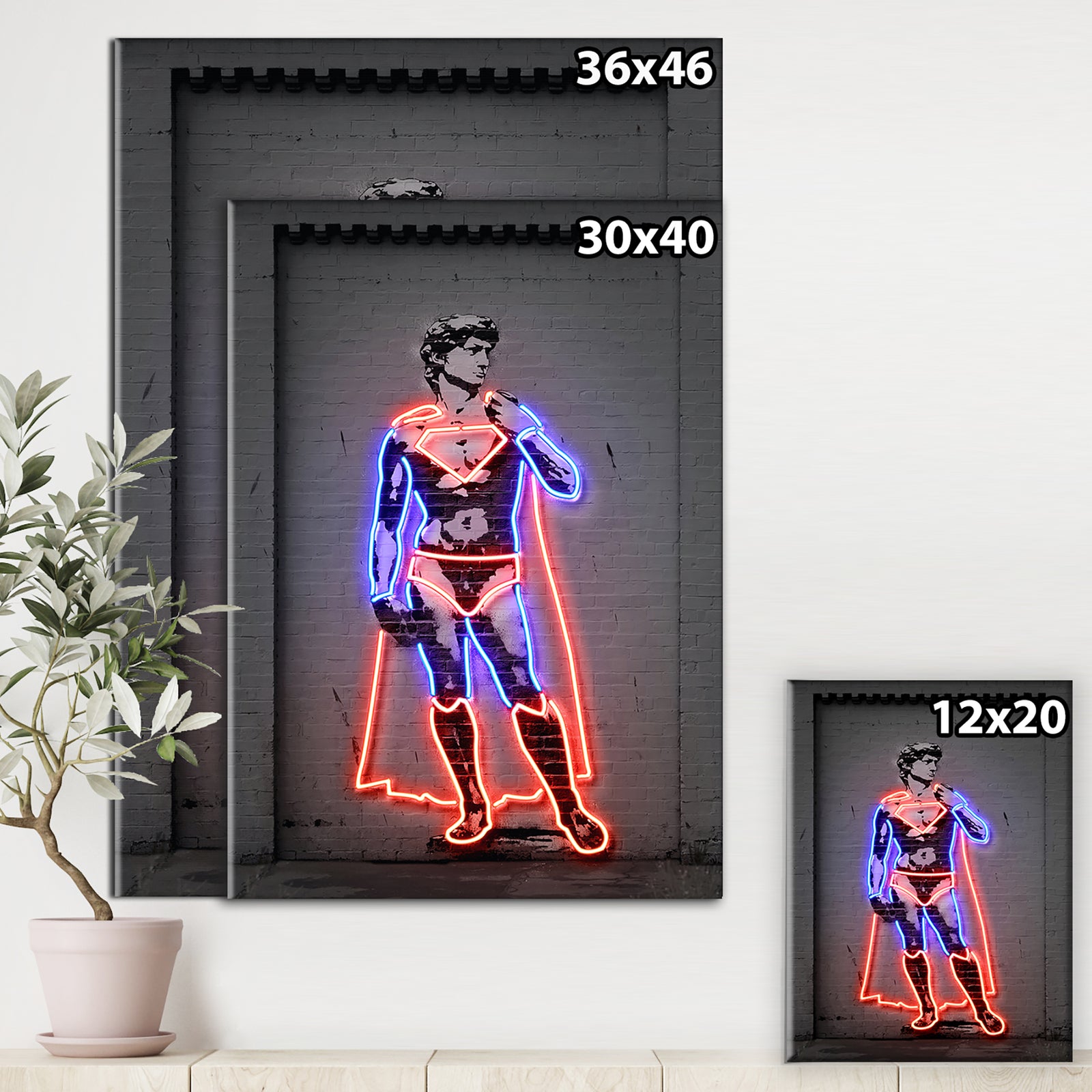 David Michelangelo Superman - Modern & Contemporary Canvas Artwork
