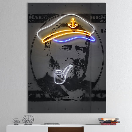Grant 50 Dollar Neon - Modern & Contemporary Premium Canvas Wall Art