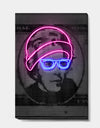 Jackson Neon Dollar Bill - Modern & Contemporary Canvas Wall Art