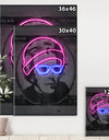 Jackson Neon Dollar Bill - Modern & Contemporary Canvas Wall Art