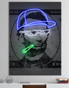 Lincoln Too Cool Neon Dollar Bill - Modern & Contemporary Canvas Art Print
