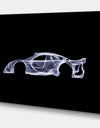 Mercedes-Benz CLK GTR - Modern & Contemporary Gallery-wrapped Canvas