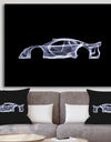 Mercedes-Benz CLK GTR - Modern & Contemporary Gallery-wrapped Canvas
