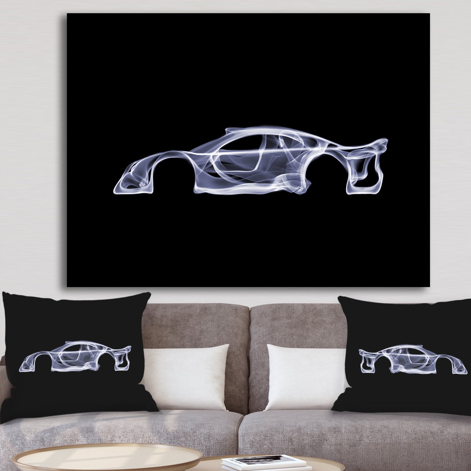 Mercedes-Benz CLK GTR - Modern & Contemporary Gallery-wrapped Canvas